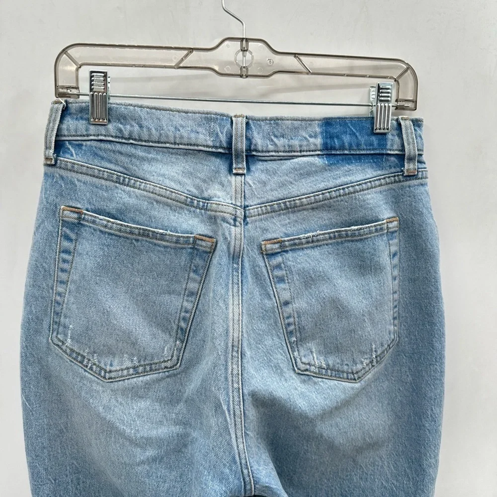 ABERCROMBIE & FITCH 4 The DAD light wash crossover Curve Love relaxed fit jean
